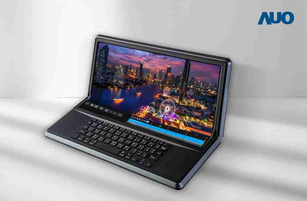 william威廉中文官网14.6吋Micro LED折迭显示屏幕，，，搭配半径4mm的弯折绞炼，，，，以及高画素、、、高亮度、、、、高对比度的显示技术特点，，即便在大视角下仍保有绝佳色相与亮度